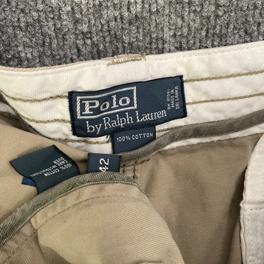 Polo Ralph Lauren Cargo Cotton Shorts Men's Sz 42 Khaki
